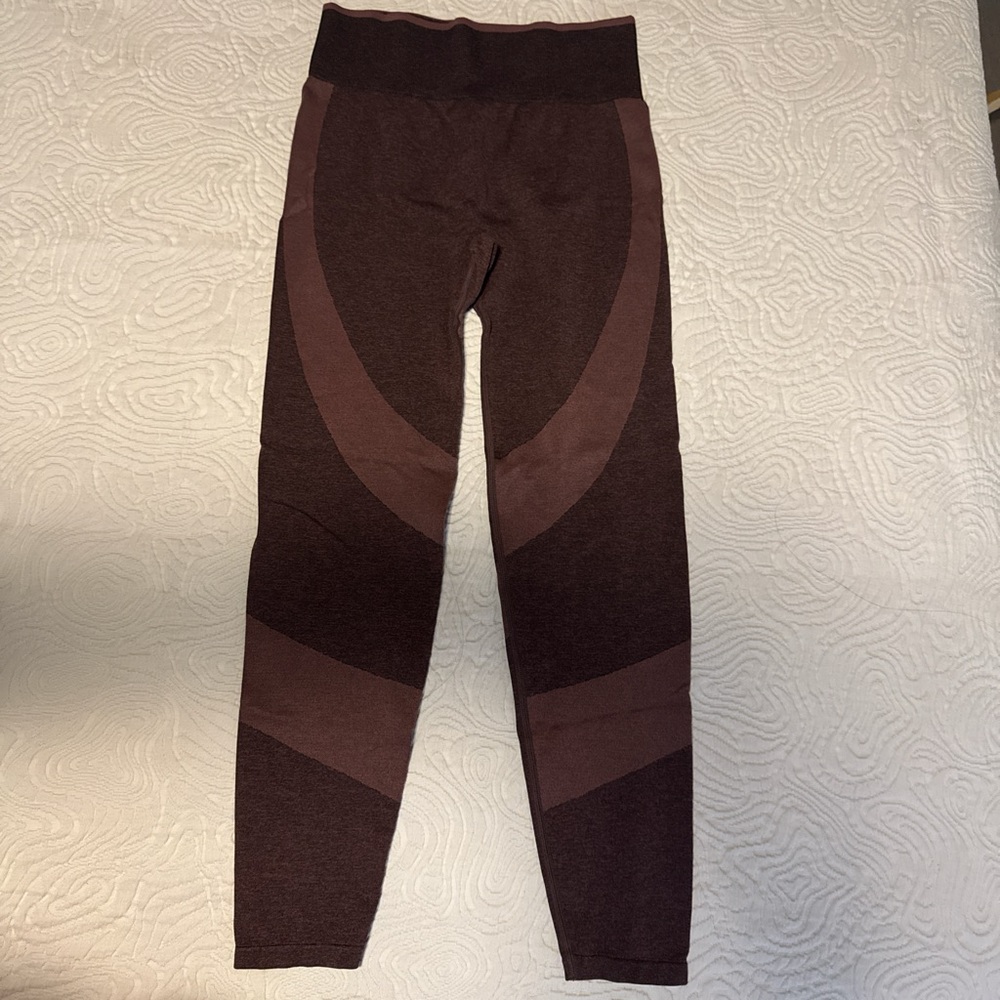 Maroon and Black Leggings